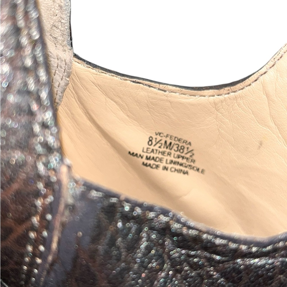 Vince Camuto Federa Leather Ankle Booties Size 8.5 M - Picture 7 of 7